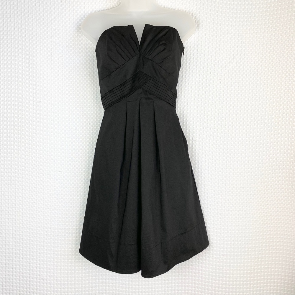 WHBM Strapless Black Cocktail Formal Dress Size 2